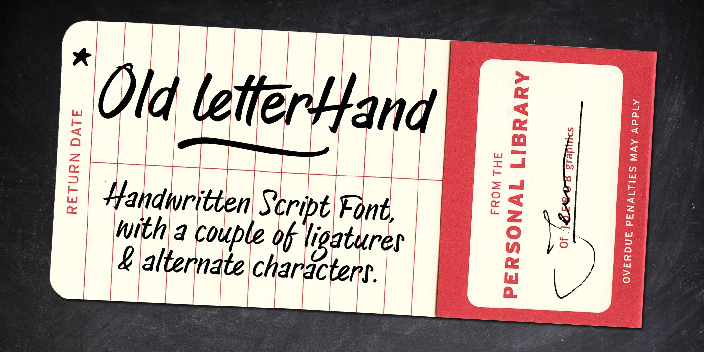Пример шрифта Old Letterhand